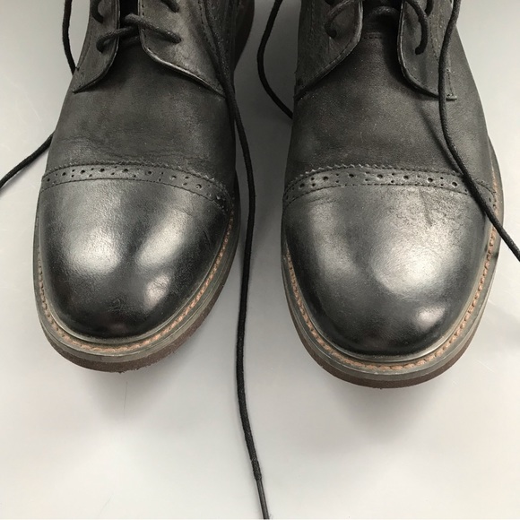 J75 By Jump Boston 2 Hot Topic Punk Leather Lace Up Goth Oxfords Brogues 9.5 main image 9